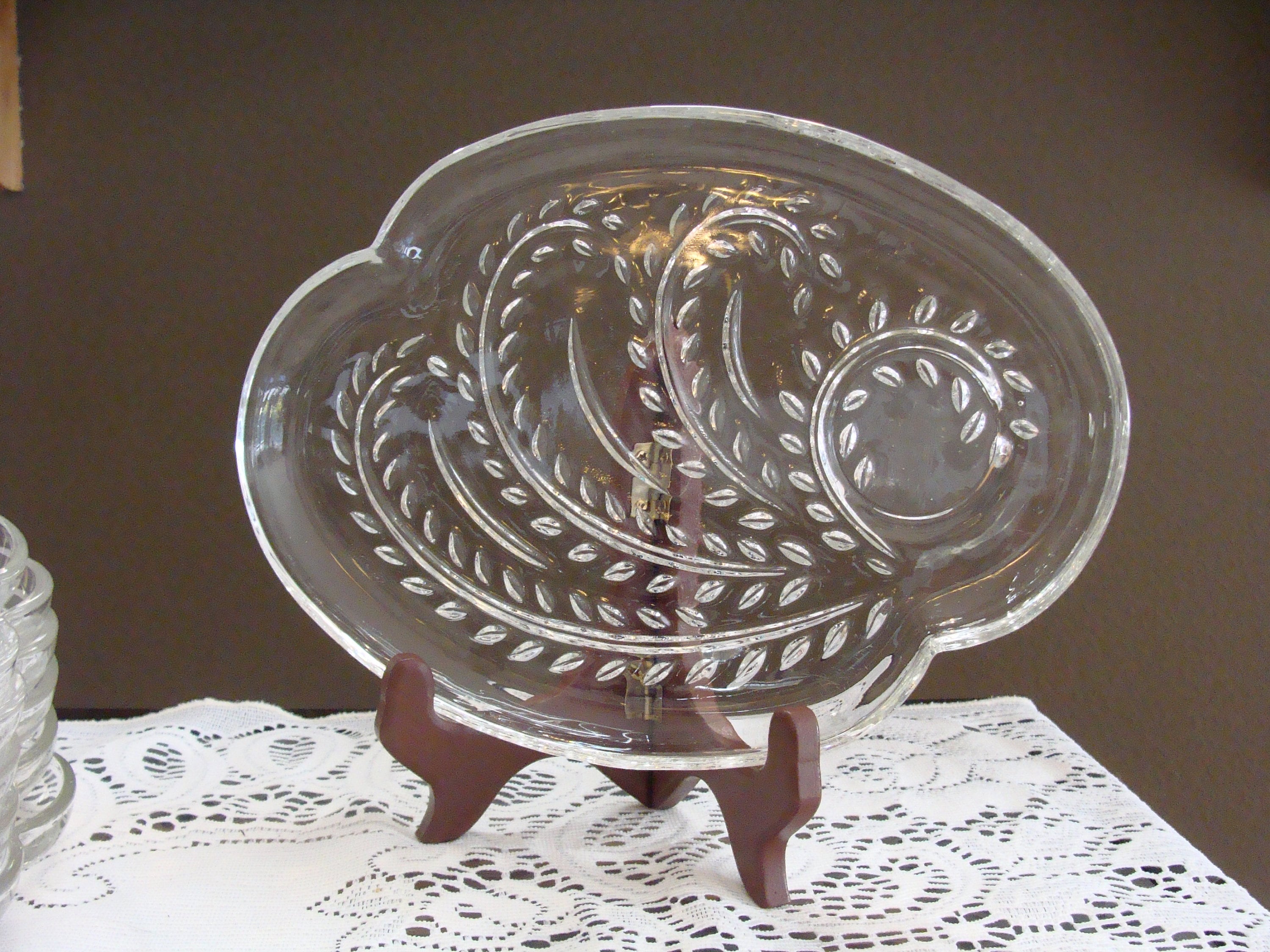 Vintage Federal Glass Snack Plates & Cupshomestead Pattern Etsy
