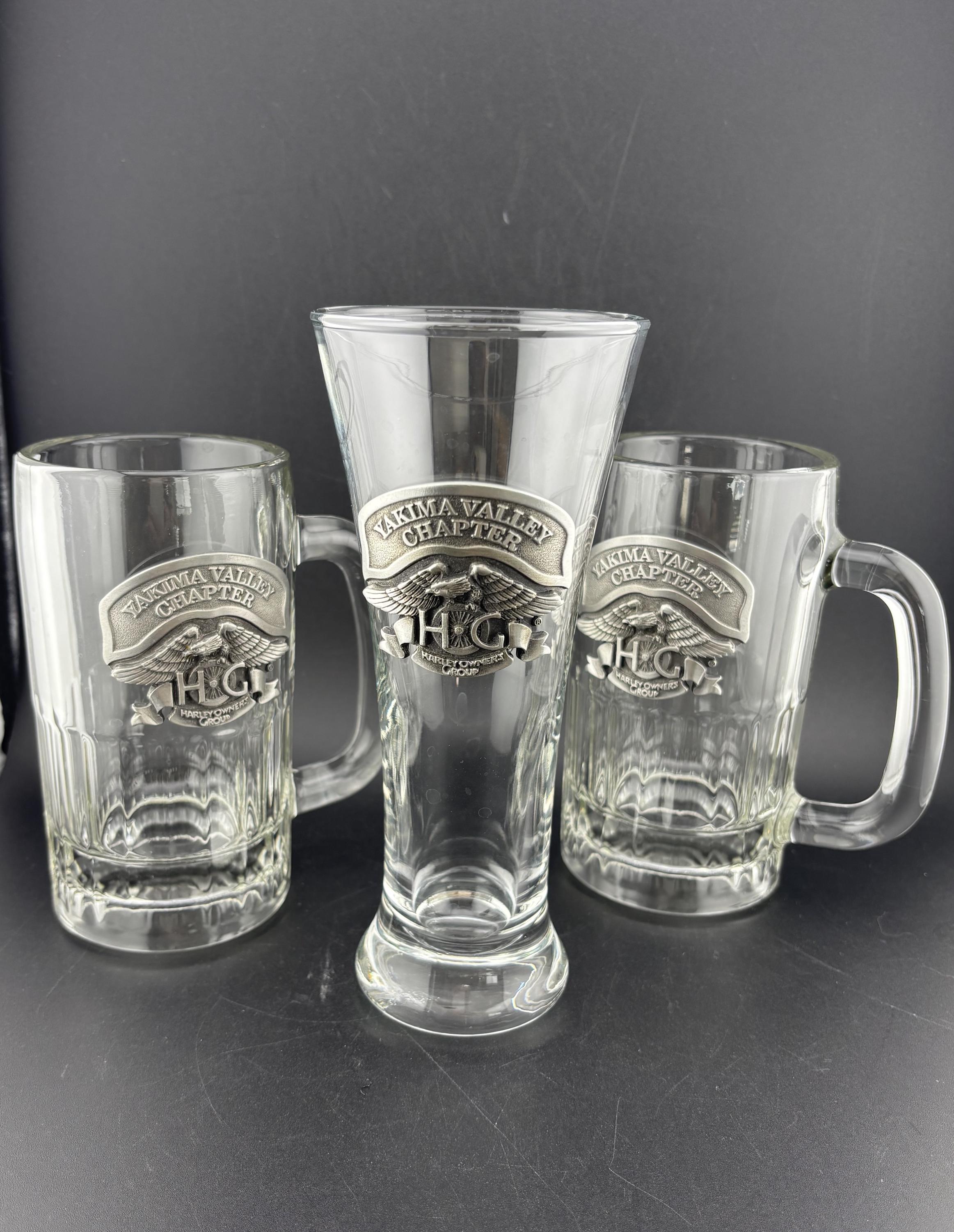 Harley Davidson Beer Glass - Etsy
