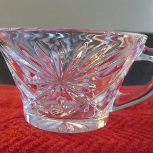 1960s Anchor Hocking Prescut Clear Punch/Snack Cup 2 1/4&quot;