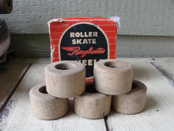 Vintage 1950s Chicago Roller Skate Co White Leath… - image 9