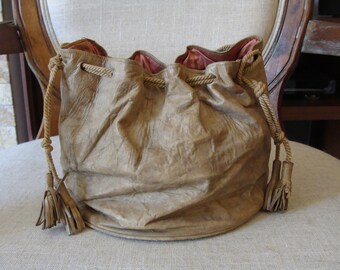 送料無料 通販  Vintage Leather Etsy - Thread Vintage With Bag Sewing バッグ