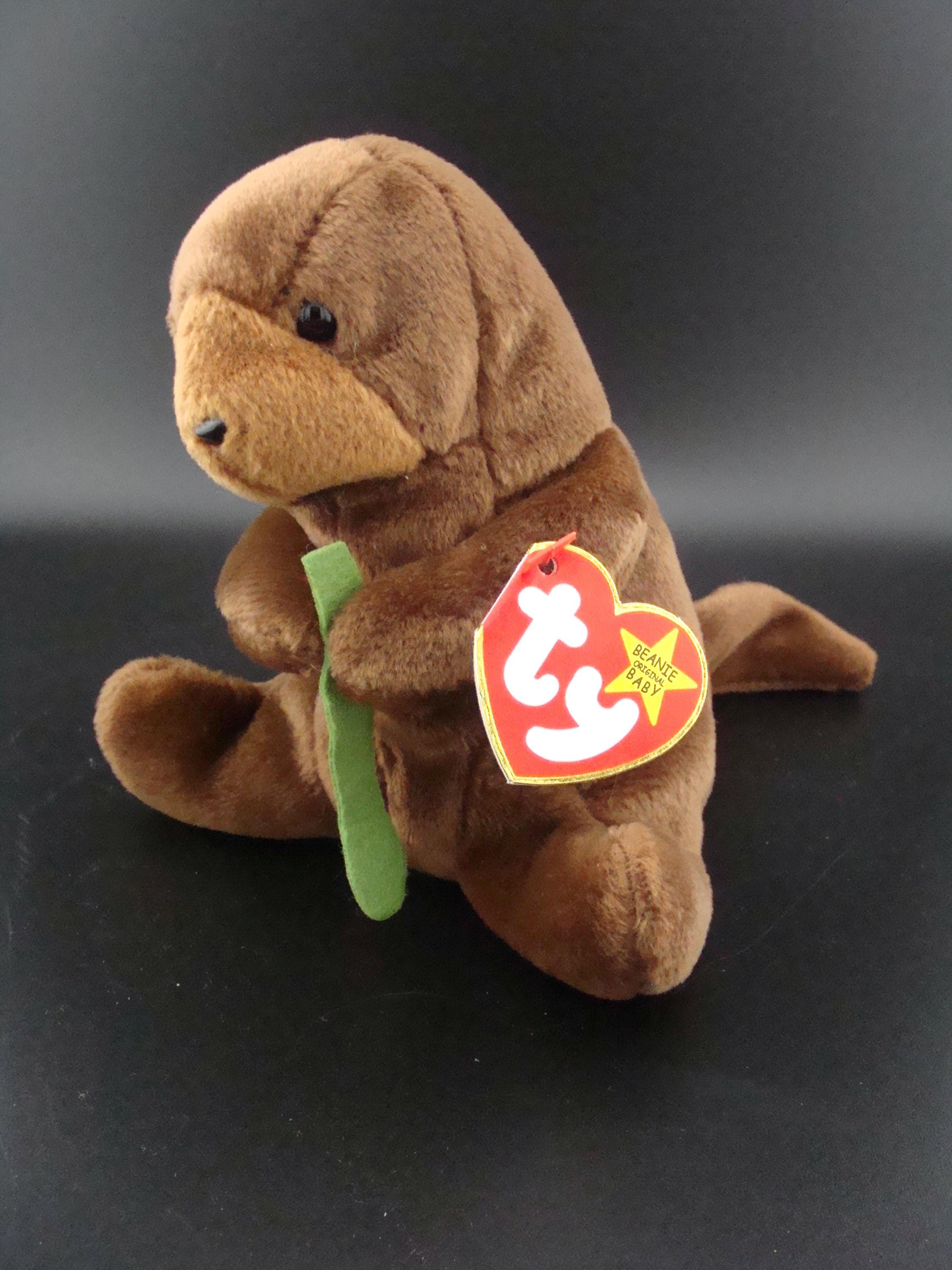 tyビーニー 1996 Ty Beanie Original Babies With Errors! Crunch, Fleece, Nuts