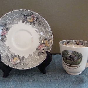 Vintage Jonroth England Souvenir cup and Saucer, Valley Forge, PA