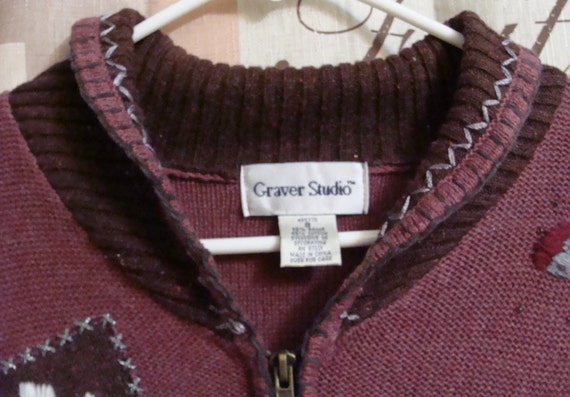 Vintage Fall Cardigan From Graver Studio Womens Size Small