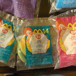 1998, 1999 and 2000 McDonalds-Ty Teenie Beanie Babies Happy Meal Toys