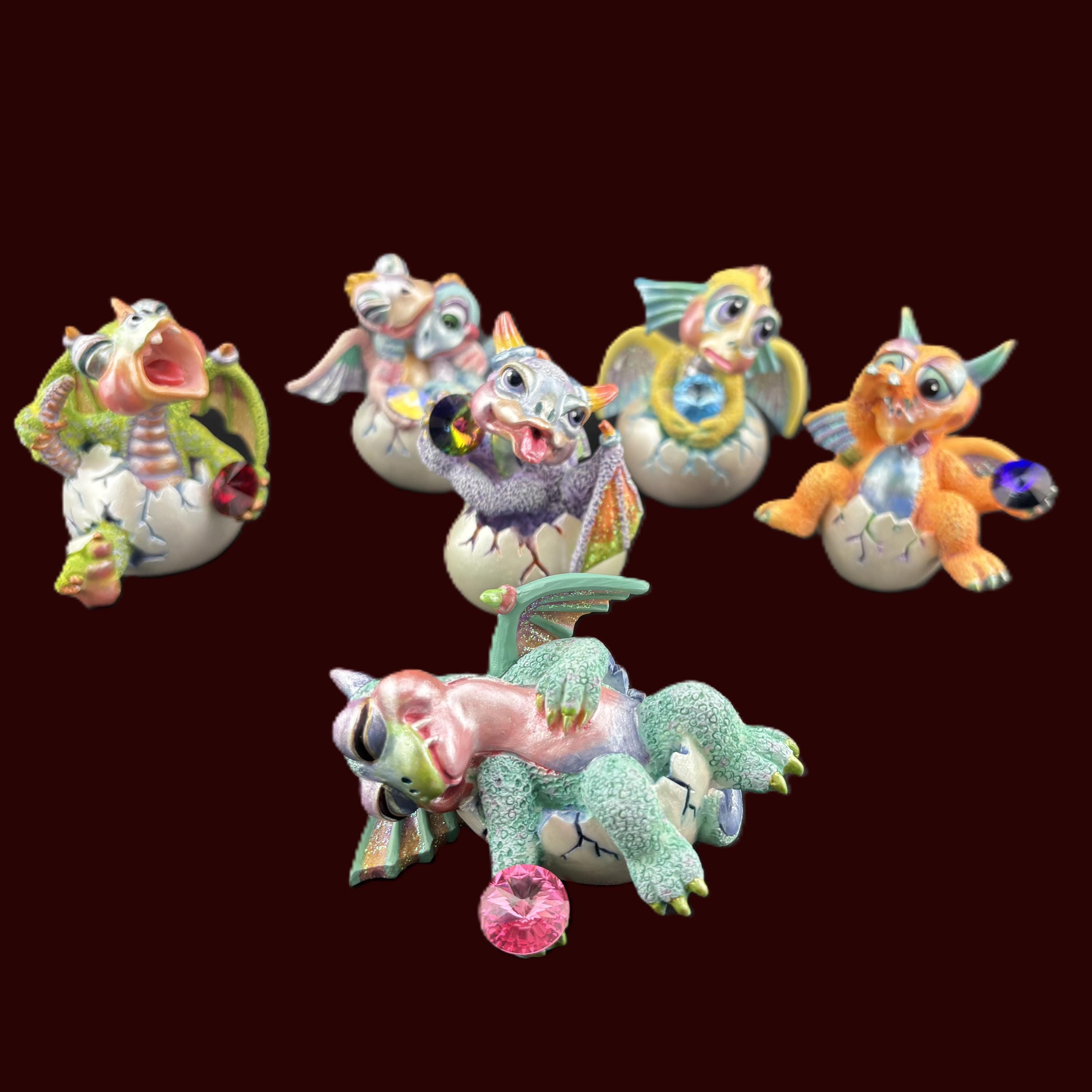 Mood Dragons 台座セット Franklin Mint Mood Dragon - Etsy