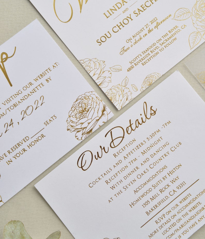 Acrylic Wedding Invitations: Clear Invitation with Grey Envelope image 6