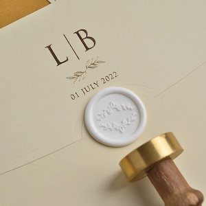 Wax Seal Stamps, White Wax Seal, Initials Wax Seal Stamp Wedding Invitation  Wax Seal, White Wax Seal Stickers, Initials Wax Seal Stamp 