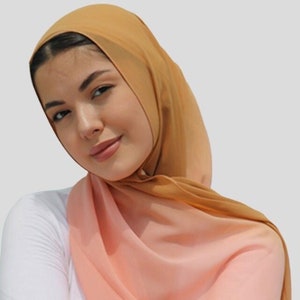 Dual Tone Hijab|Ombré Hijab|Summer Hijab|Pastel Colored Hijab|Chiffon Hijab|Wrinkle Free Hijab|Breathable Hijab|Head Covering|Abstract Hijab