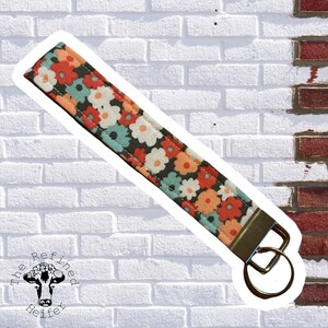 Keychain Wristlet Fobs | Key Fob Keychain | Cute Keychain | Flower Keychain | Floral Keychain | Key Ring Wristlet | Cute Car Acessories