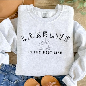 Lake Life is The Best Life png svg,lake life svg,lake vibes png,sublimation design,lake quotes,lake shirt png,boho retro lake life svg png