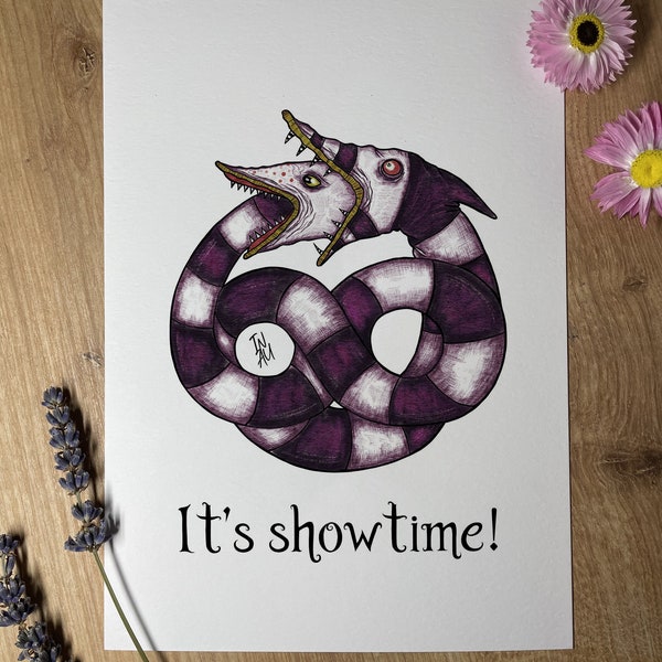 Its showtime!/Beetlejuice/Sandworm/Tim Burton