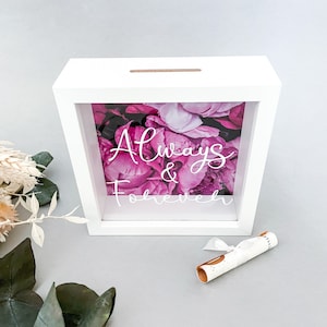 Wedding money box || Money box  || Honeymoon fund || Savings || Coin bank || Time for love || piggy bank || wedding gift idea || money