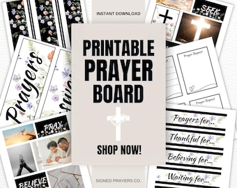 2026 Prayer Board Printable Kit, Women’s Prayer Board Set, Christian Bulletin Board, Prayer Headings, Church Group Prayer Kit
