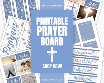 Prayer Board Printable 2026, Women’s Daily Prayer Board Kit, Christian Bulletin Board, Prayer Board Headings, Church Prayer Party Kit