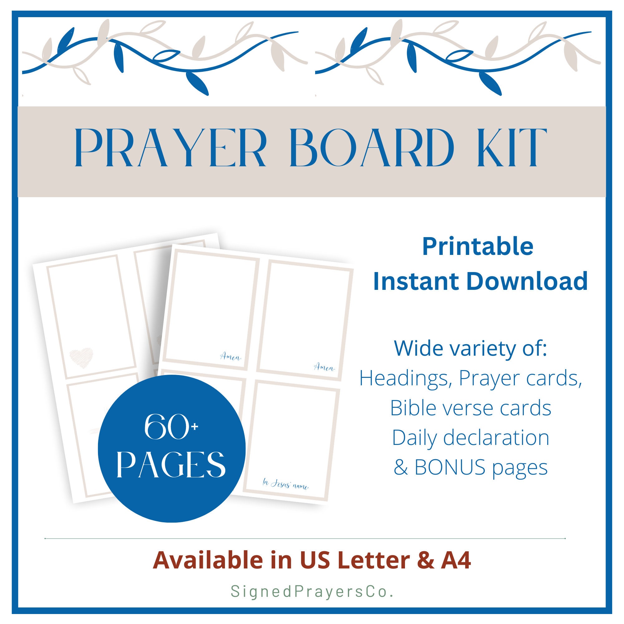 Prayer Board Kit Printable, Blank Prayer Squares, Bible Verse Cards Prayer  Activity, Pink Aesthetic Wall Collage, Answered Prayers Templates