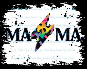 MAMA Lisa Frank inspired digital designs | sublimation | png jpg svg