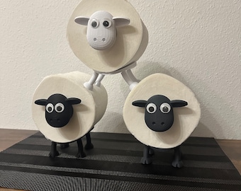 Bathroom decoration, toilet paper, sheep, toilet paper holder