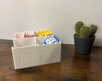 Tea bag dispenser| Tea box 3D printing various colors| Tea| Tea dispenser| Tea organizer