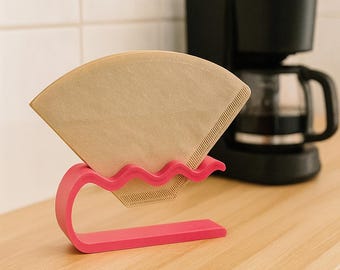 Coffee filter holder for sizes 2 and 4, storage box for coffee filters, kitchen organizer, 3D printed