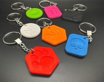 NFC tag pendant with freely selectable content (homepage, online shops, social media) can be personalised