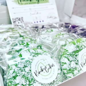 Ube and Buko Pandan Crinkle Cake Sugar Cookies
