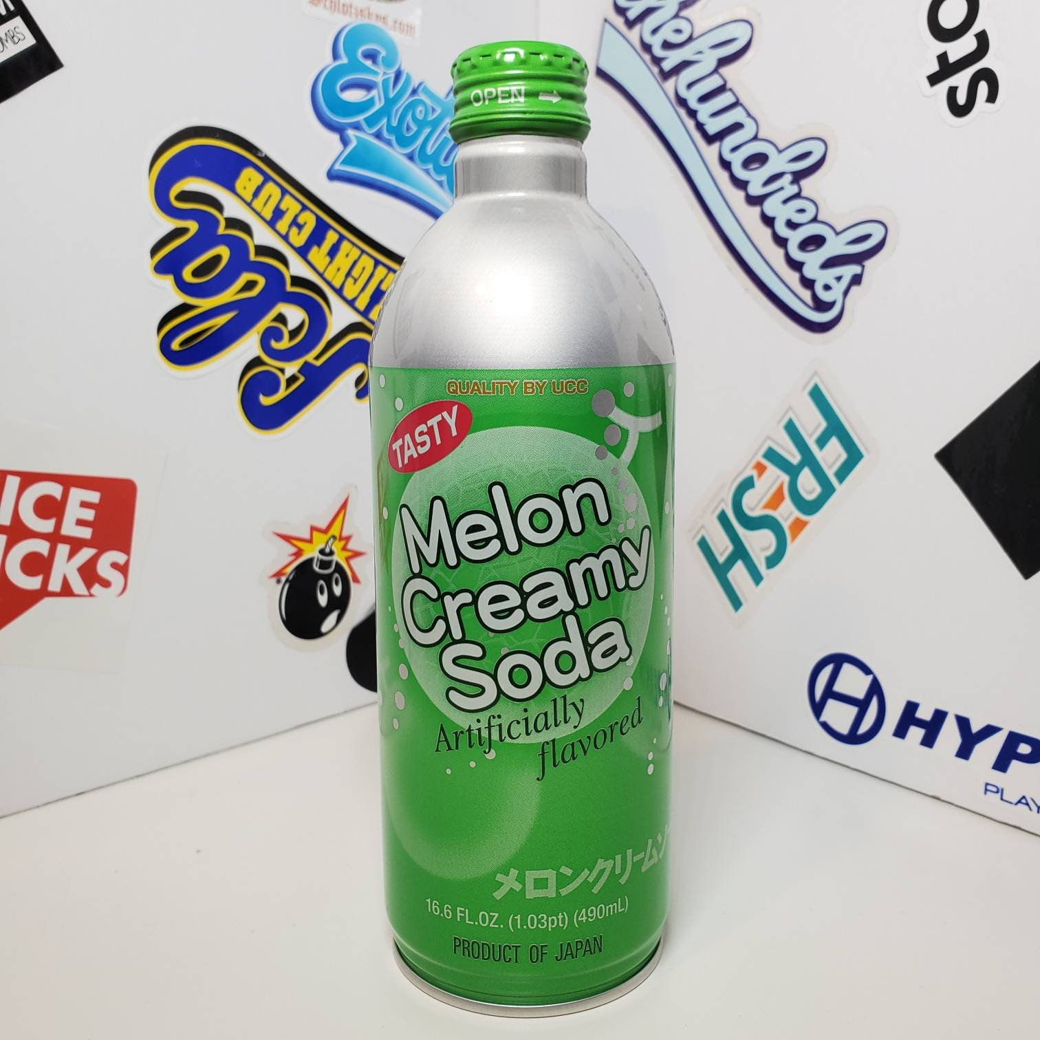 Melon Creamy Soda UCC 16.5oz Aluminum Bottle Asian Exotic Etsy