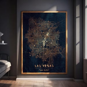 Las Vegas „Sin City“ Druckbares modernes Wanddekor