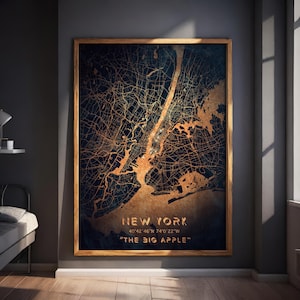 Decorazione da parete moderna stampabile di New York "La Grande Mela".