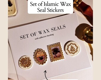 Islamic Wax Seal Stickers | Islamic Wedding Invitations | Muslim Stationery