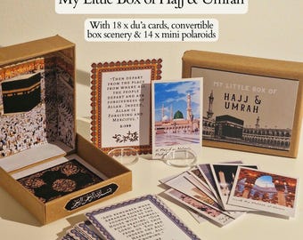 Hajj & Umrah Gift Box - Islamic Letterbox Gift, Dua Cards, Mini Prints