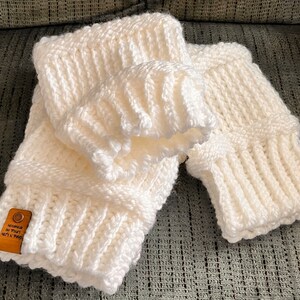 Leg warmers white/ exercise accessories/ knitted leg warmers/ handmade leg warmers