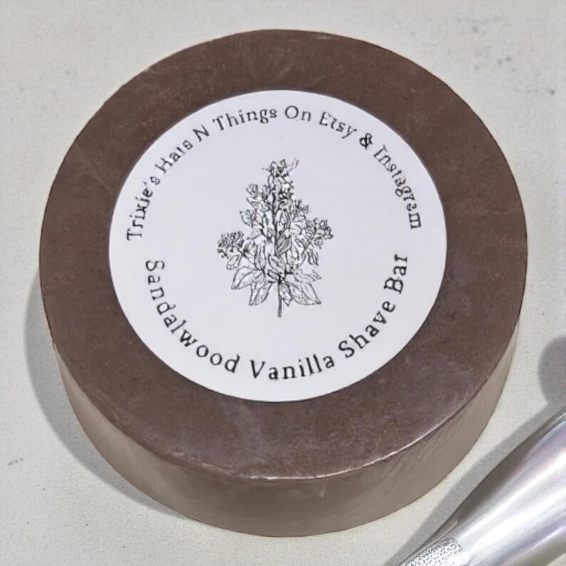 Elevate your grooming routine with the ultimate indulgence! Our Sandalwood Vanilla Shaving Bar is here to revolutionize your shaving experience. Each 4-ounce bar is a fusion of creamy oatmeal and soothing aloe vera, designed to provide a smooth glide and nourish your skin while you shave. 
Perfect for every skin type, this shaving bar is your go-to for a close, comfortable shave that leaves your skin feeling refreshed and irresistibly soft.