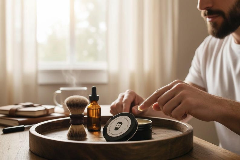 Sapone da barba fatto a mano: crea il tuo set regalo, regali per lui immagine 3