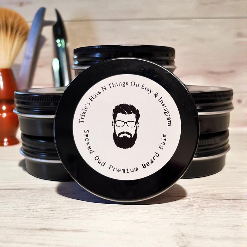 Smoked Oud premium beard balm.