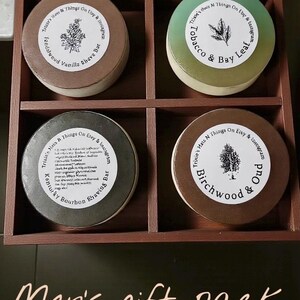 Sapone da barba fatto a mano: crea il tuo set regalo, regali per lui Four Pack Gift Set