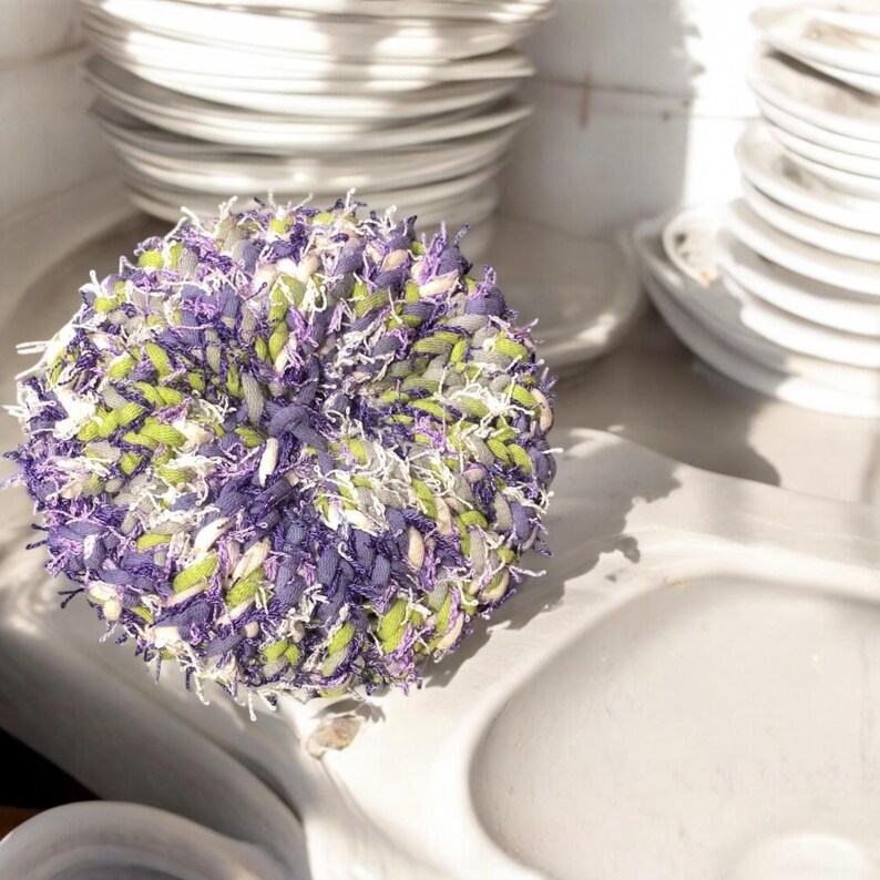Handmade Cotton Scrubbies: Reusable Kitchen & Exfoliating Scrubbers image 3