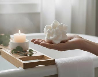 Shampoo solido all'aloe fatto a mano: capelli lucenti, schiuma delicata, cura naturale dei capelli
