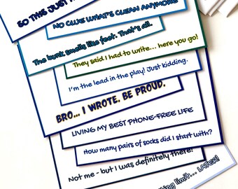 Camp Stationery for boys – 4x6 Notecards for Tweens and Teens – Set of 10 with Envelopes