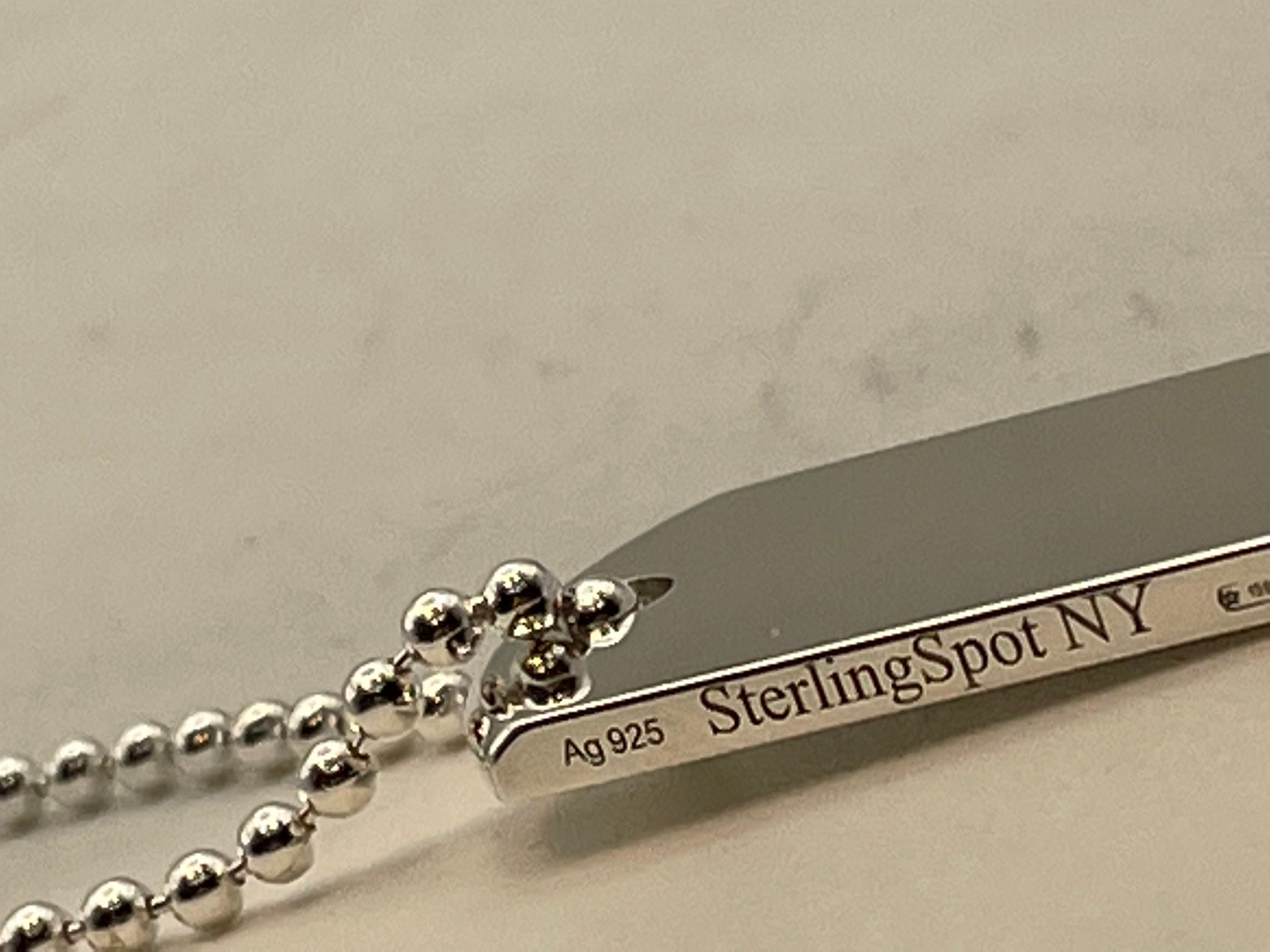 ネックレス・チョーカー Makers I.D. Tag Pendant in Sterling Silver, 24\" Makers I.D. Tag Pendant in Sterling Silver, 24