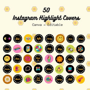 Plus de 50 couvertures rétro Daisy Instagram Highlights | Icône esthétique des années 70, 80 et 90