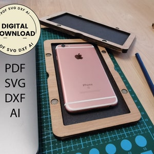 Digital Download. Wooden mobile phone case, Wooden box. Apple iPhone 13 Pro Max, 12 Mini, iPhone 11, SE, Xr, Xs, X, 8, Glowforge laser cut