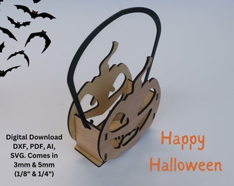 Laser cut file lantern / HALLOWEEN door hanger laser file / Halloween lantern SVG / File bundle / Glowforge and other lasers