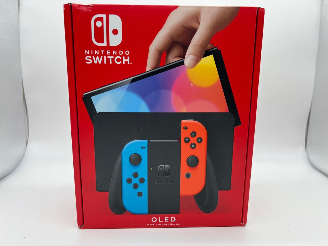 Nintendo Switch OLED Rojo Azul CFW Atmósfera Hekate Homebrew Etsy España