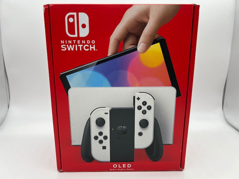 Nintendo Switch OLED White CFW Atmosphere Hekate Homebrew Etsy