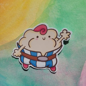 Niedliche Cloud Mallow Matte Vinyl Sticker