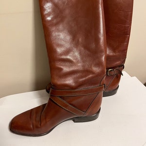 Martinez Valeo  vintage brown leather boots Size EU 38