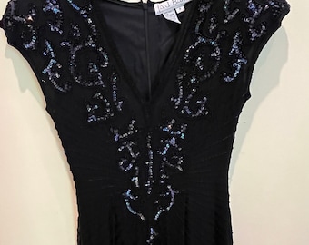 JS Collections Soutache Beaded V-neck White Midi Dress Size 8 - Etsy