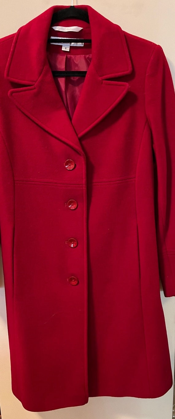 Larry Levine Red Wool coat
