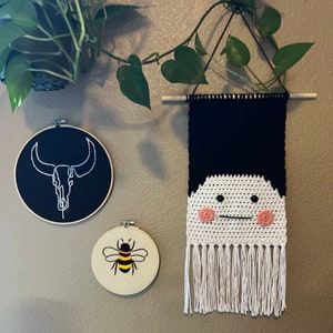 Ambivalent Ghosty Crochet Tapestry